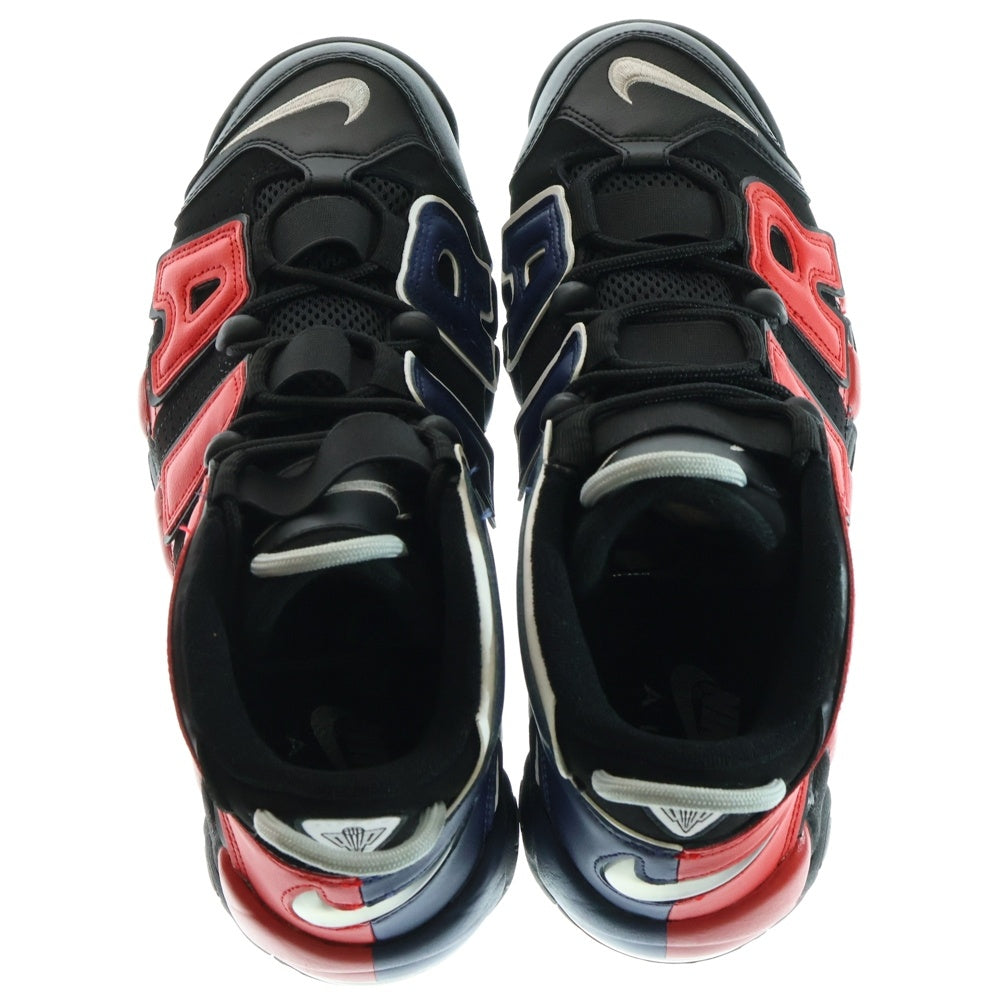NIKE(ナイキ) AIR MORE UPTEMPO 96 DJ4400-001 エアモアアップテンポ ハイカットスニーカー ブラック/レッド/ネイビー US9.5/27.5cm
