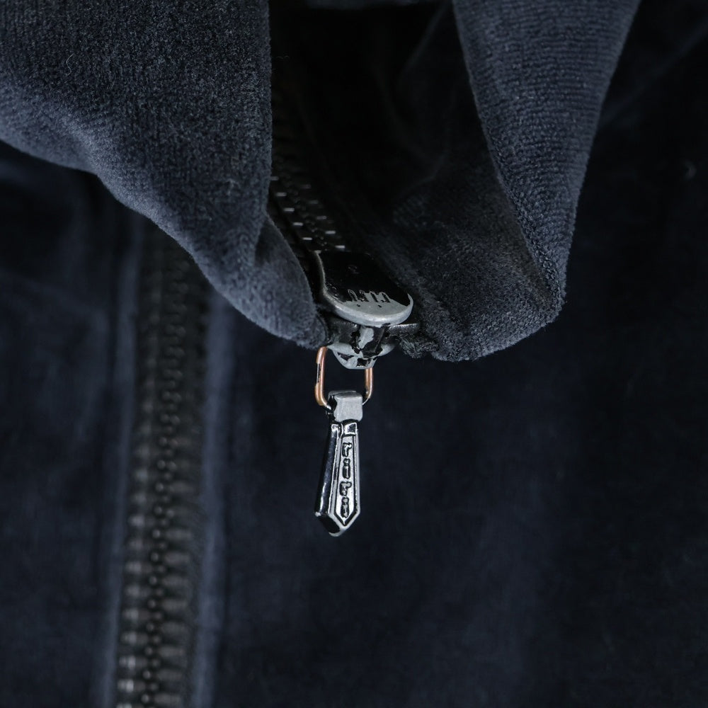 NUMBER (N)INE(ナンバーナイン) 04SS ARCHIVE DREAM期 Double Skull Track Jacket ダブルスカルベロアトラックジャケット ネイビー