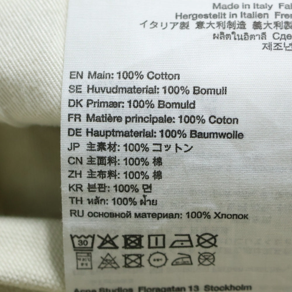 Acne Studios(アクネ ストゥディオズ) Denim shorts loose fit FN-MN-SHOR000264 ルーズフィット チェーンプリント ジーンズ デニムハーフパンツ ショーツ インディゴ