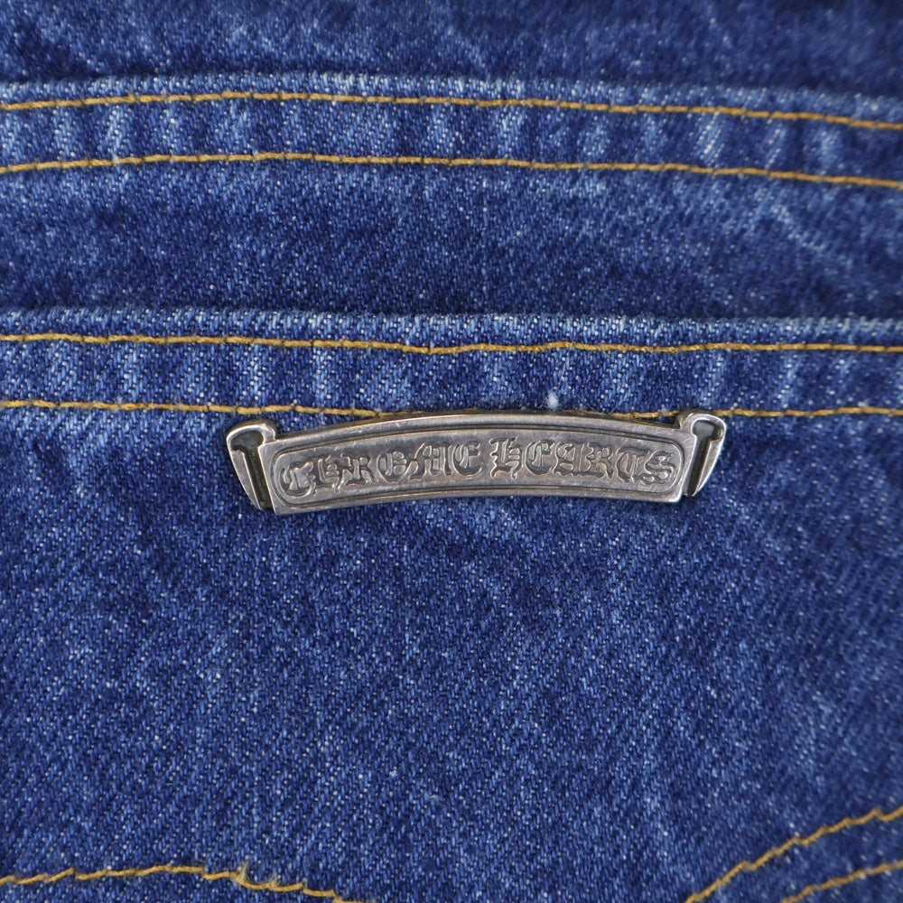 CHROME HEARTS(クロムハーツ) × LEVI'S U VNTG JEAN BLU ORNG TAB 505クロスパッチ付きデニムパンツ インディゴ