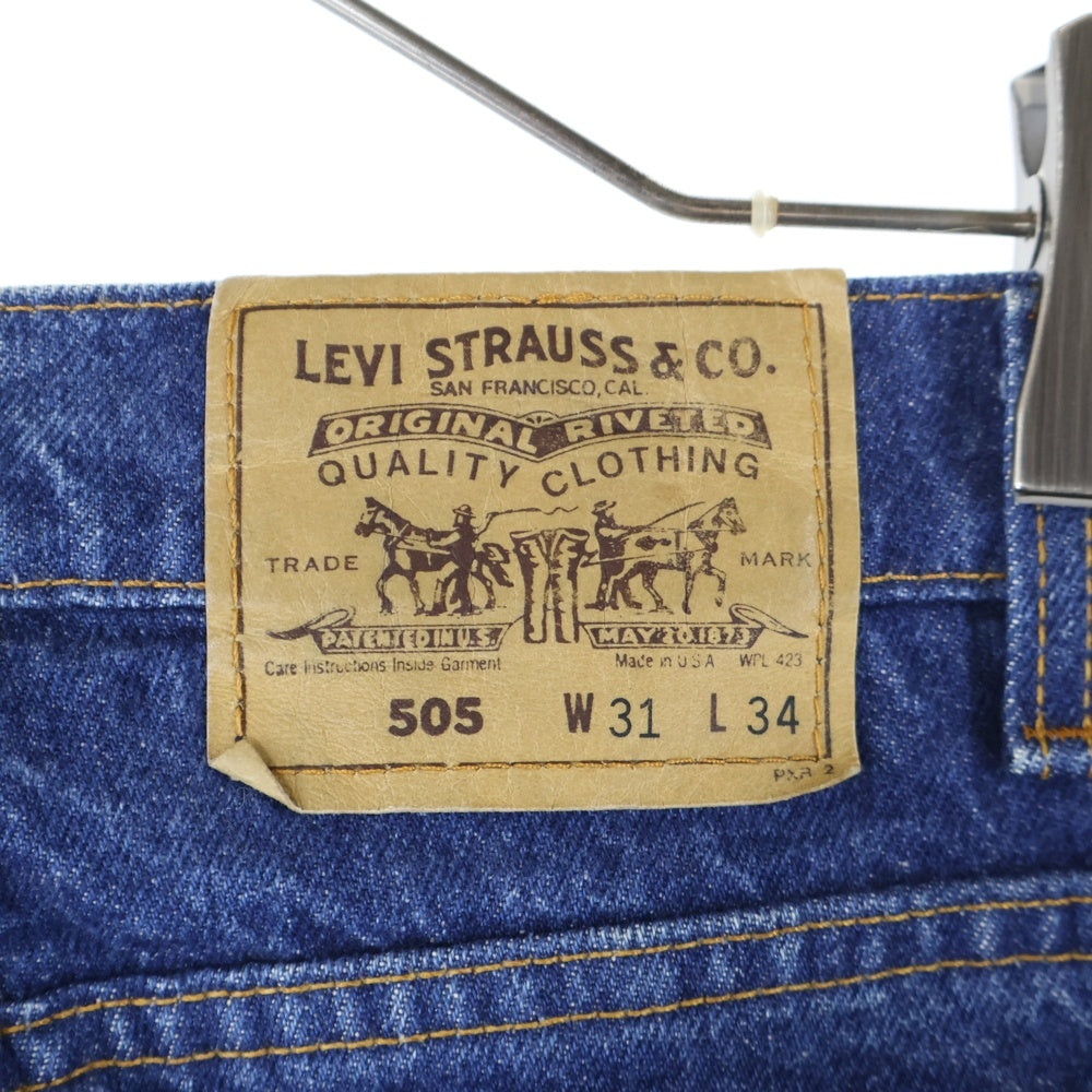 CHROME HEARTS(クロムハーツ) × LEVI'S U VNTG JEAN BLU ORNG TAB 505クロスパッチ付きデニムパンツ インディゴ