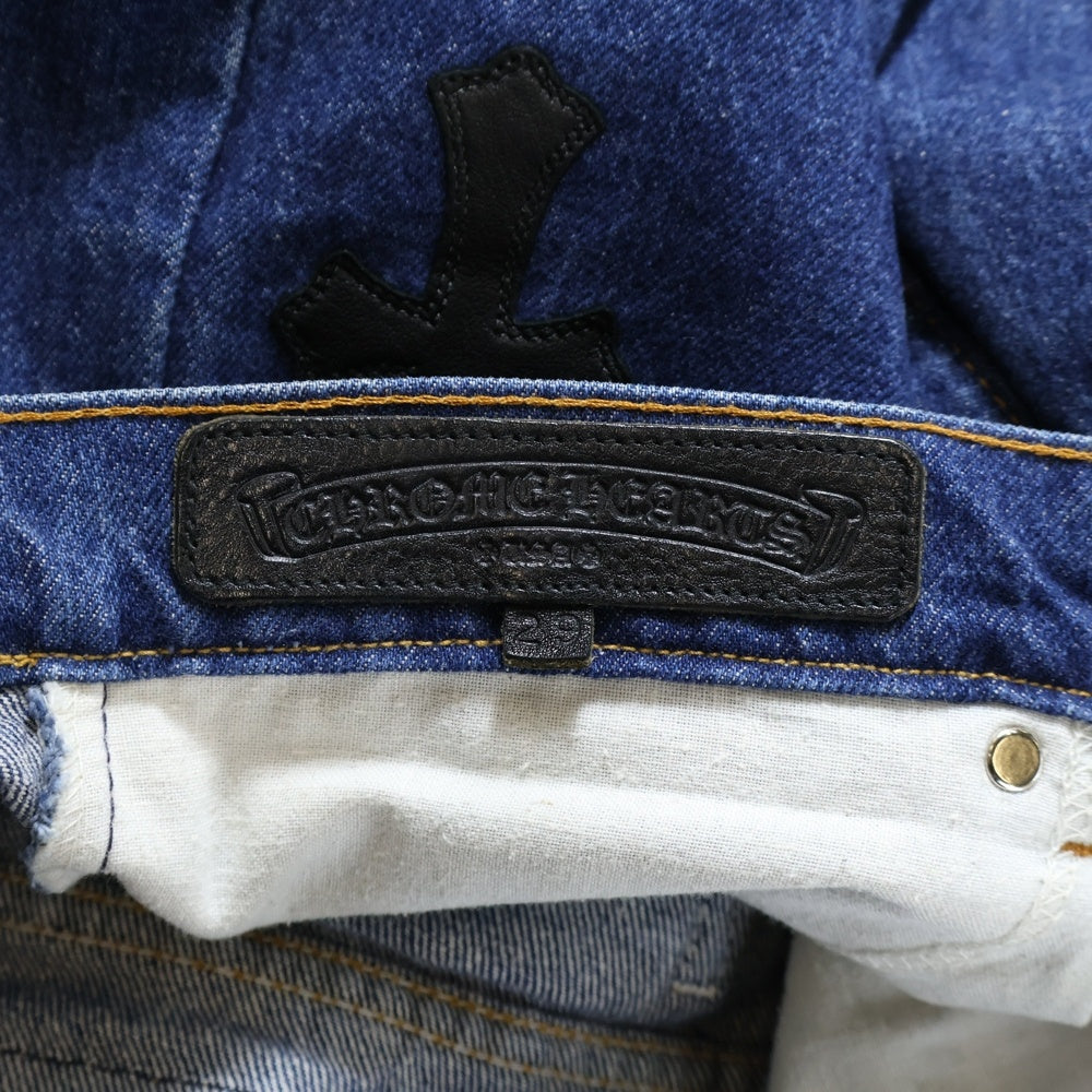 CHROME HEARTS(クロムハーツ) × LEVI'S U VNTG JEAN BLU ORNG TAB 505クロスパッチ付きデニムパンツ インディゴ