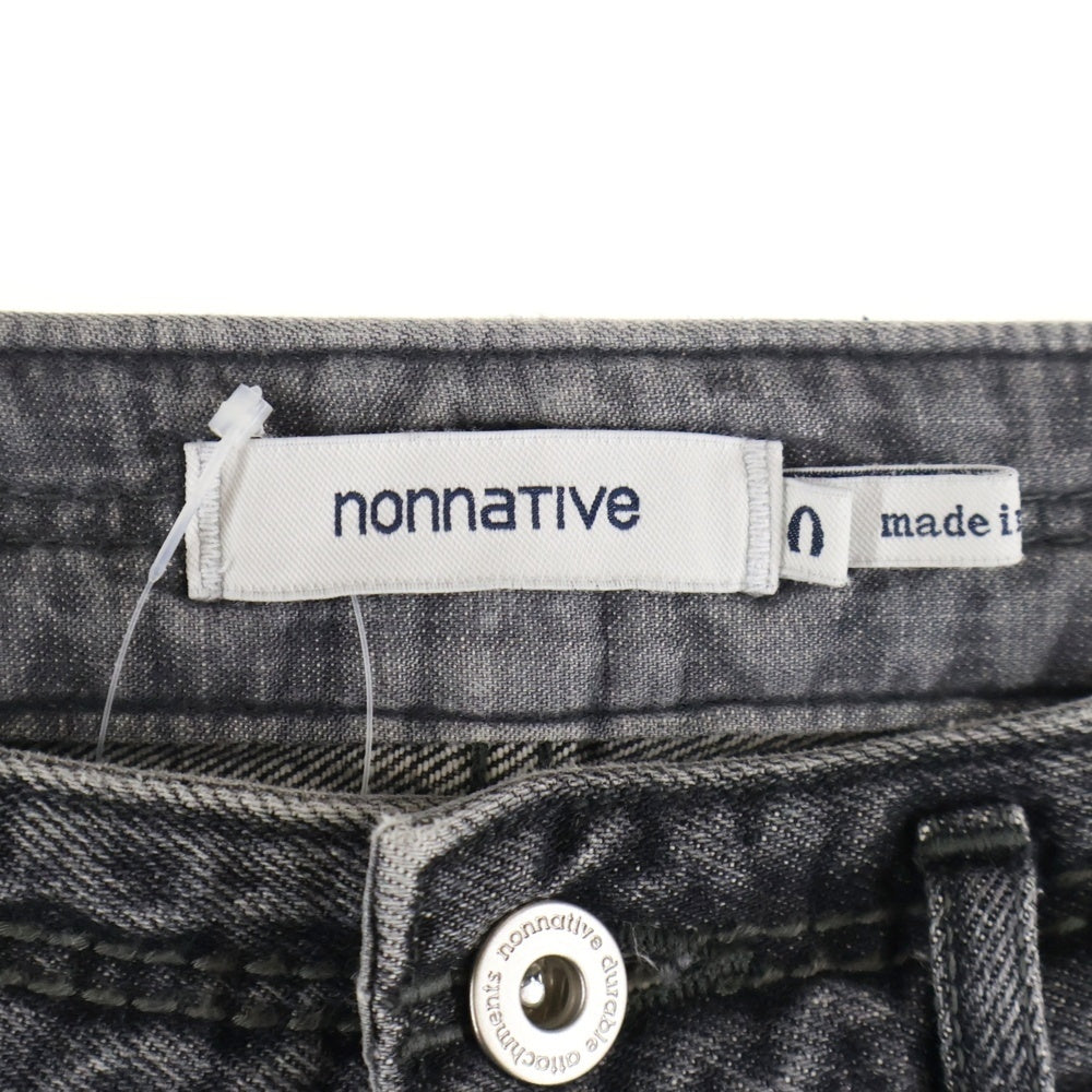 nonnative(ノンネイティブ) DWELLER 5P JEANS 01 COTTON 13oz SELVEDGE DENIM VW NN-P4228 ドウェラー 5ポケット ジーンズ セルビッチ デニム パンツ ブラック