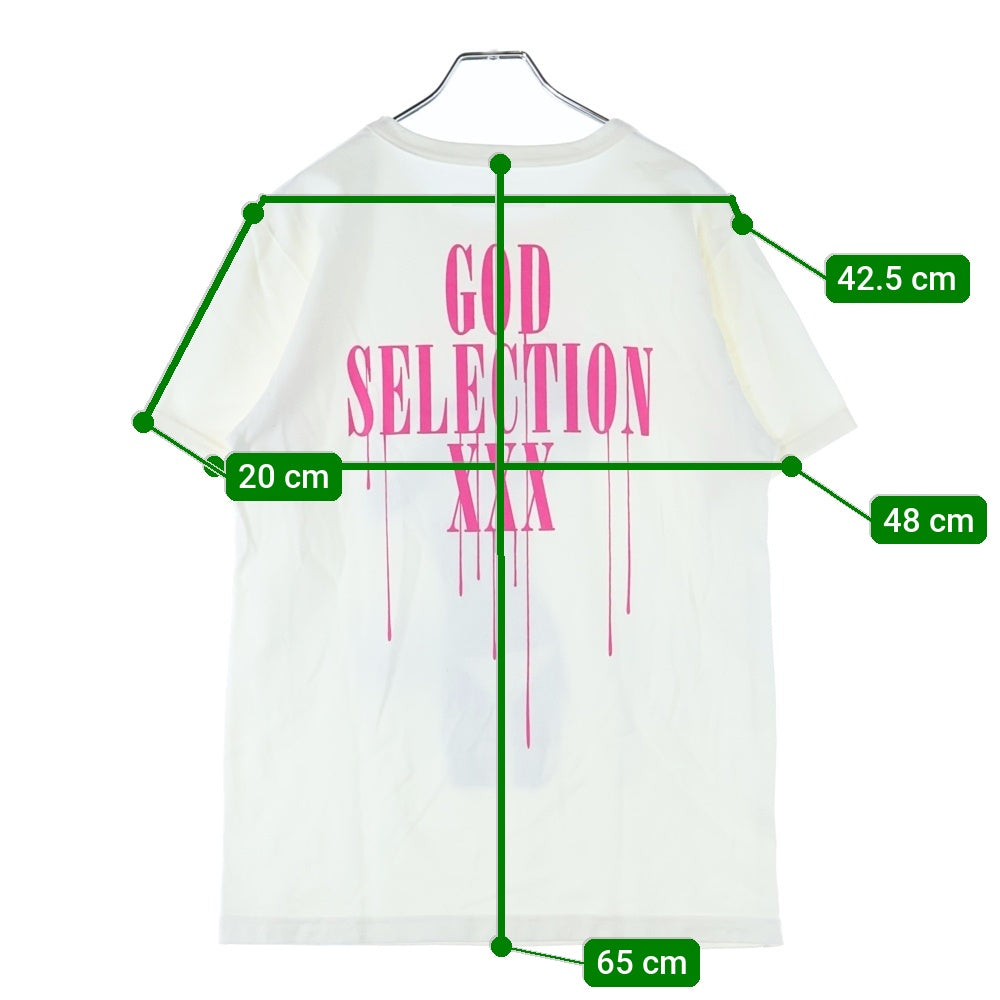 GOD SELECTION XXX(ゴッドセレクショントリプルエックス) ケイトモス プリント クルーネック 半袖Tシャツ ホワイト