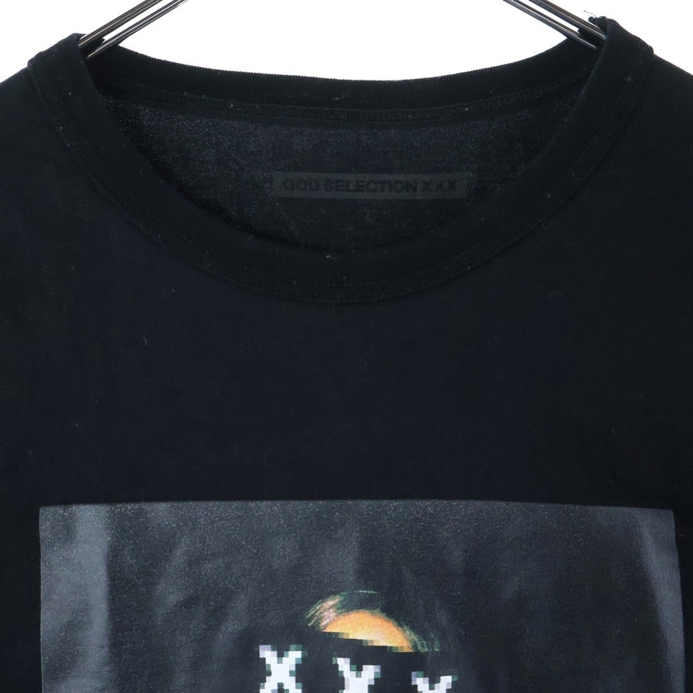 GOD SELECTION XXX(ゴッドセレクショントリプルエックス) アリアナグランデプリント ロングスリーブ長袖Tシャツ ブラック サイズL
