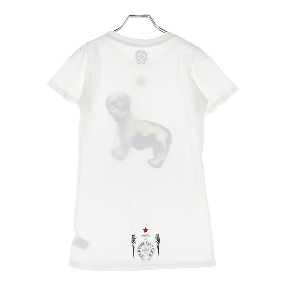 CHROME HEARTS(クロムハーツ) Foti Dog Star Skull Tee フォティドッグ 半袖Tシャツ カットソー ホワイト