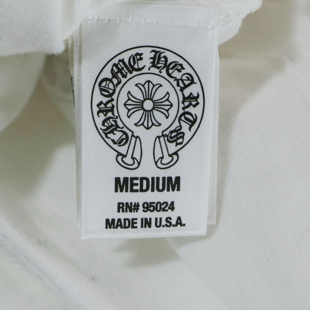 CHROME HEARTS(クロムハーツ) Foti Dog Star Skull Tee フォティドッグ 半袖Tシャツ カットソー ホワイト