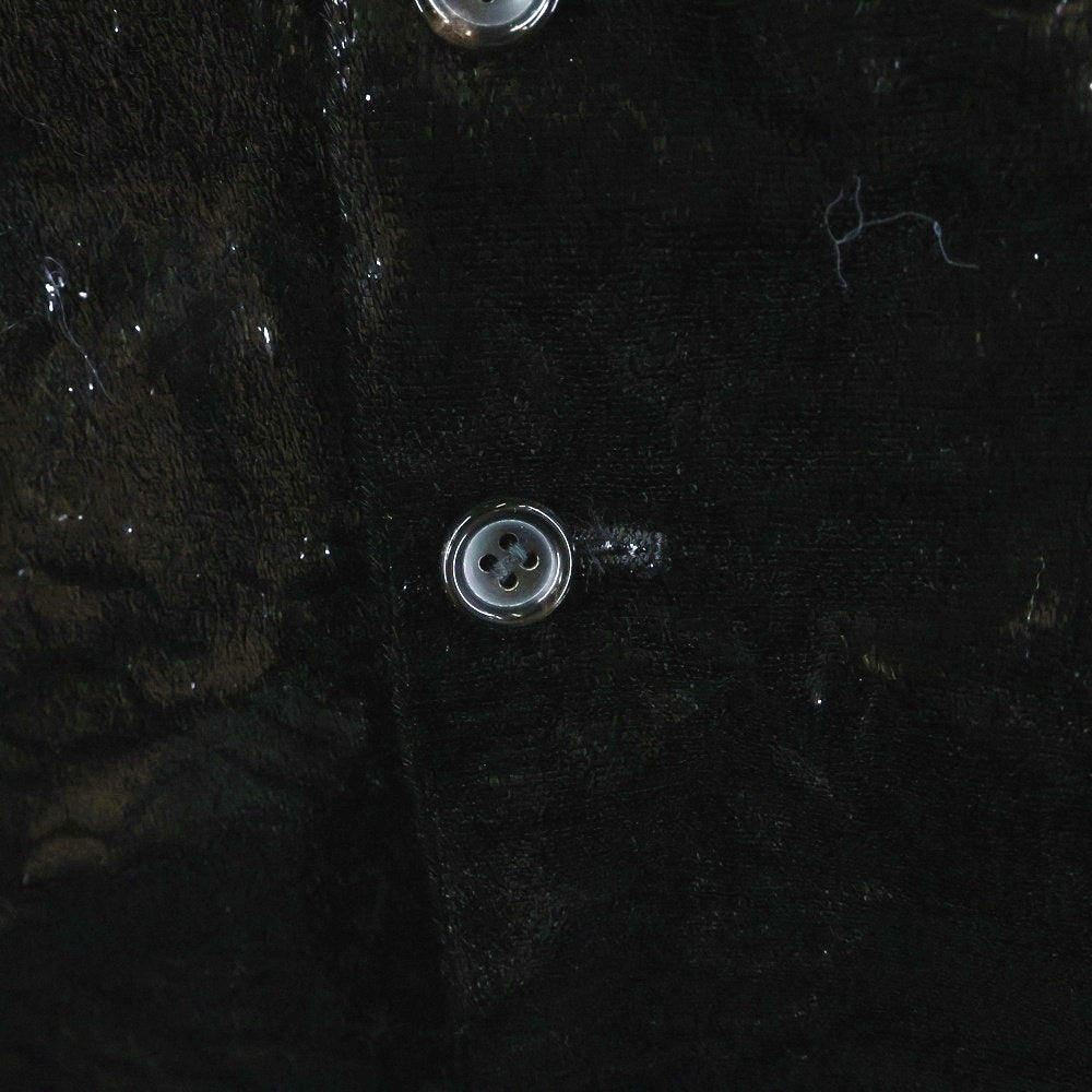 COMME des GARCONS HOMME PLUS(コムデギャルソンオムプリュス) 25SS コーティング ナイロン デザイン ドレープジャケット ブラック PO-V003