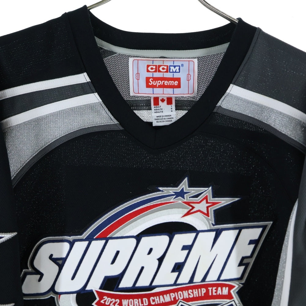 SUPREME(シュプリーム) AW23 CCM All Stars Hockey Jersey オールスター ホッケー メッシュジャージー ブラック