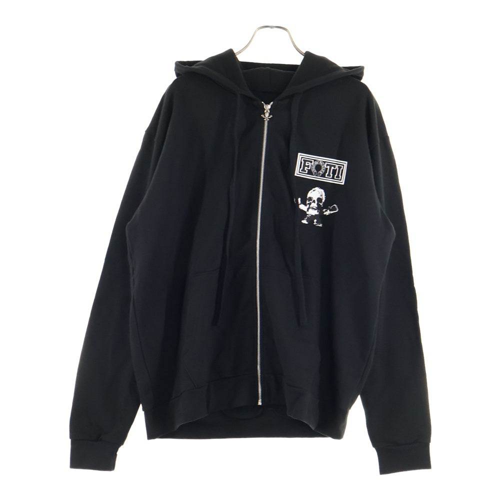 CHROME HEARTS(クロムハーツ) OTI HOODIE ZIP ジップフォティ バックフォティプリント ジップアップパーカー ブラック