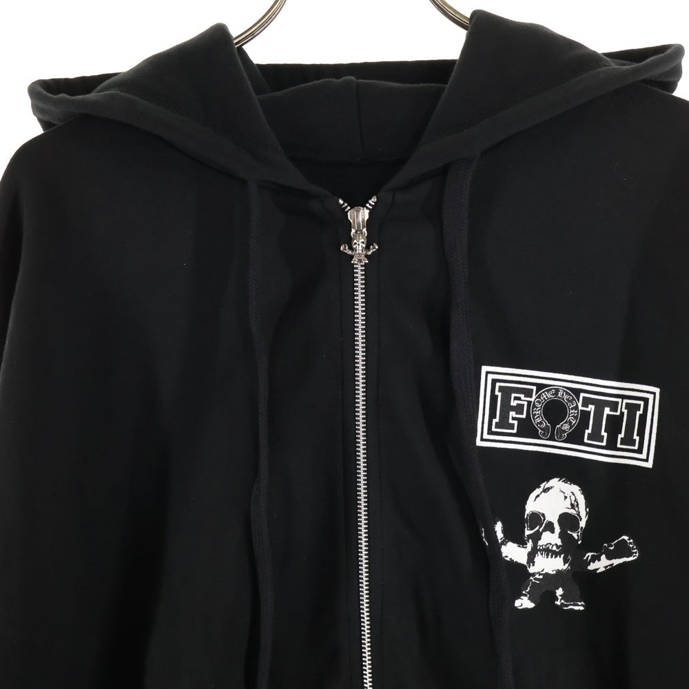 CHROME HEARTS(クロムハーツ) OTI HOODIE ZIP ジップフォティ バックフォティプリント ジップアップパーカー ブラック