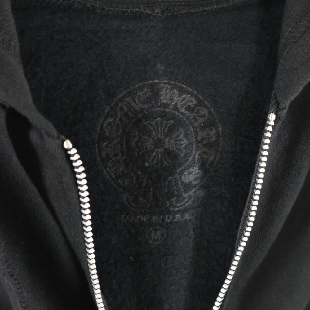 CHROME HEARTS(クロムハーツ) OTI HOODIE ZIP ジップフォティ バックフォティプリント ジップアップパーカー ブラック