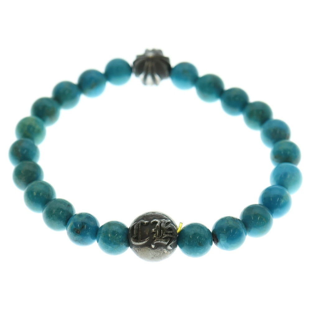 CHROME HEARTS(クロムハーツ) 8mm BEAD ビーズブレスレット シルバー/ターコイズ