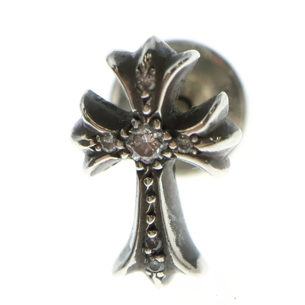 CHROME HEARTS(クロムハーツ) CH CRS 2 FAT P /DIA CHクロスファットスタッドピアス PAVEダイヤ シルバー