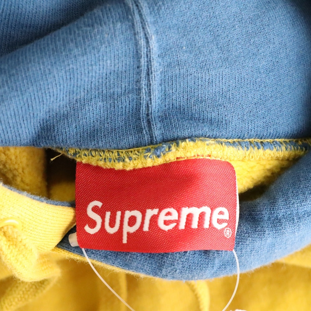 SUPREME(シュプリーム) 19AW Spread Logo Hooded Sweat スプレッドロゴ フーデッド プルオーバーパーカー スウェット イエロー