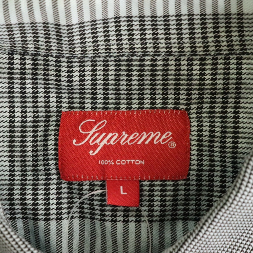 SUPREME(シュプリーム) 20SS Logo Plaid Shirt ロゴ プレイド 長袖シャツ チェック ライトブルー