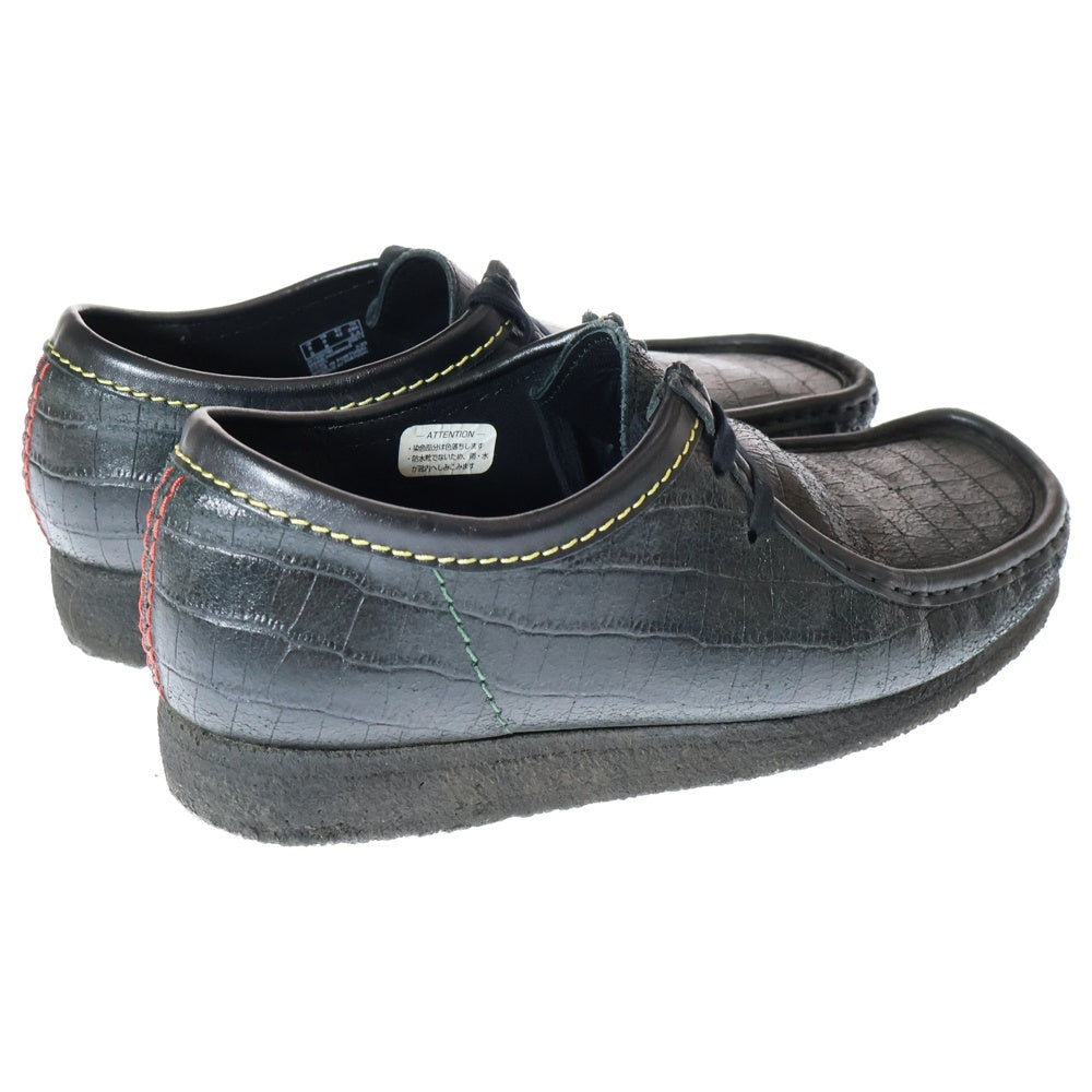 WACKO MARIA(ワコマリア) 23SS ×Clarks Originals SNAKE EMBOSSED LEATHER WALLABEE ブラック UK8/26.5cm