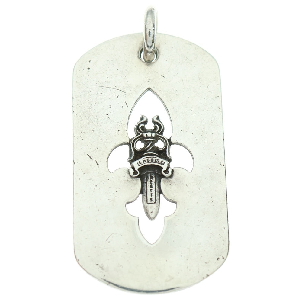 CHROME HEARTS(クロムハーツ) D TAG LRG FLE DAG フレア ダガー ラージ ドッグタグ ペンダントトップ シルバー