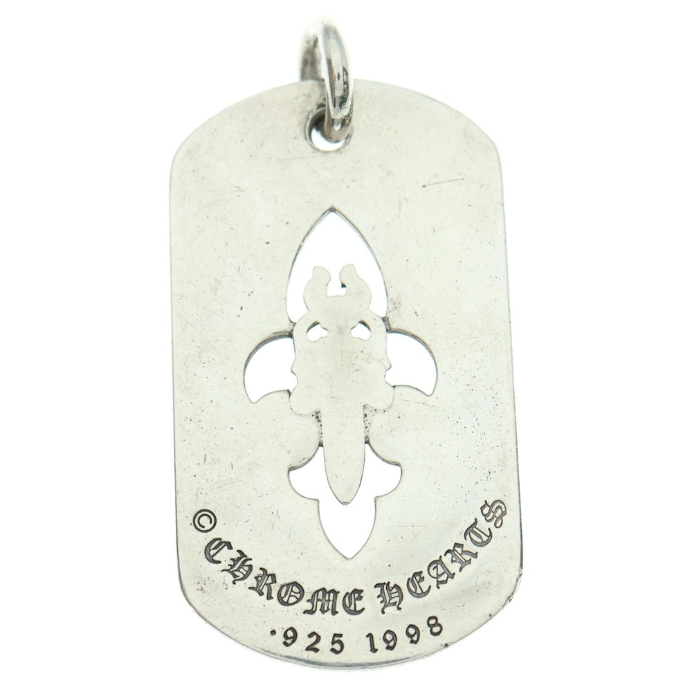 CHROME HEARTS(クロムハーツ) D TAG LRG FLE DAG フレア ダガー ラージ ドッグタグ ペンダントトップ シルバー
