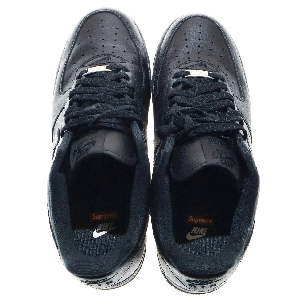 NIKE(ナイキ) × SUPREME AIR FORCE 1 LOW CU9225-001 エアフォースワンロー ローカットスニーカー ブラック US10.5/28.5cm