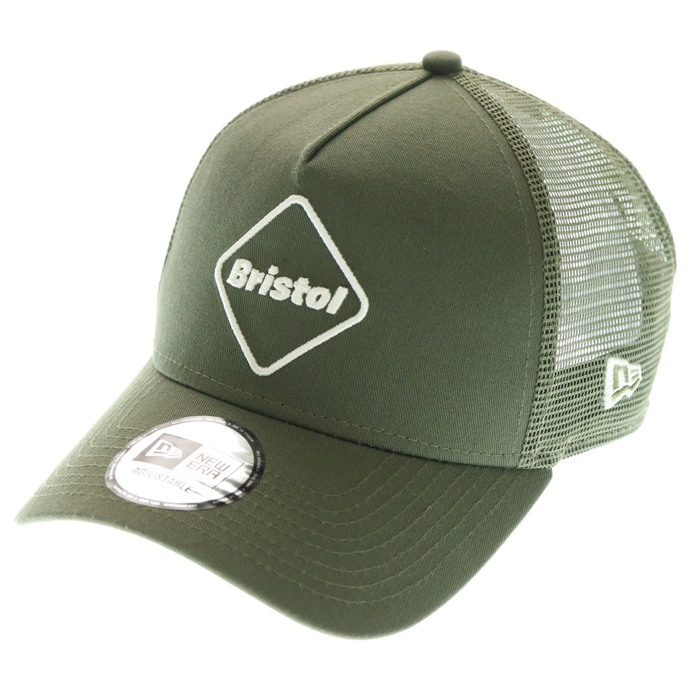 F.C.R.B./F.C.Real Bristol/FCRB(エフシーアールビー/エフシーレアルブリストル) 24SS NEWERA 9FORTY A-FRAME MESH CAP FCRB-240099 フロントロゴ メッシュキャップ グリーン