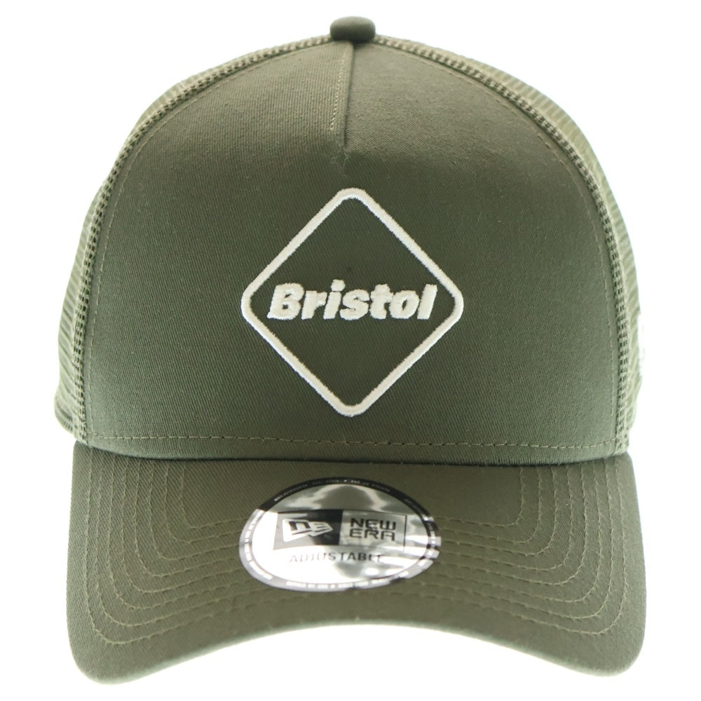 F.C.R.B./F.C.Real Bristol/FCRB(エフシーアールビー/エフシーレアルブリストル) 24SS NEWERA 9FORTY A-FRAME MESH CAP FCRB-240099 フロントロゴ メッシュキャップ グリーン