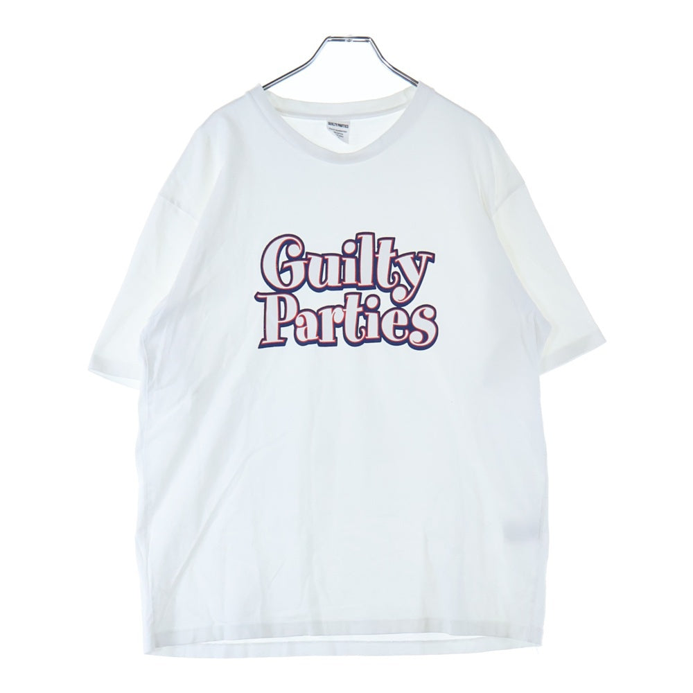 WACKO MARIA(ワコマリア) WASHED HEAVY WEIGHT CREW NECK T-SHIRT (TYPE-1) フロントプリント クルーネック半袖Tシャツ カットソー ホワイト