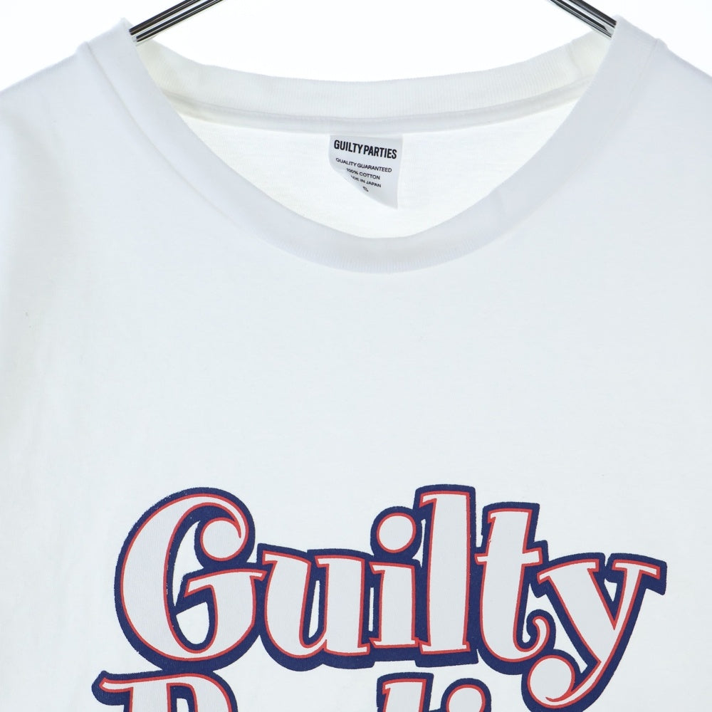 WACKO MARIA(ワコマリア) WASHED HEAVY WEIGHT CREW NECK T-SHIRT (TYPE-1) フロントプリント クルーネック半袖Tシャツ カットソー ホワイト