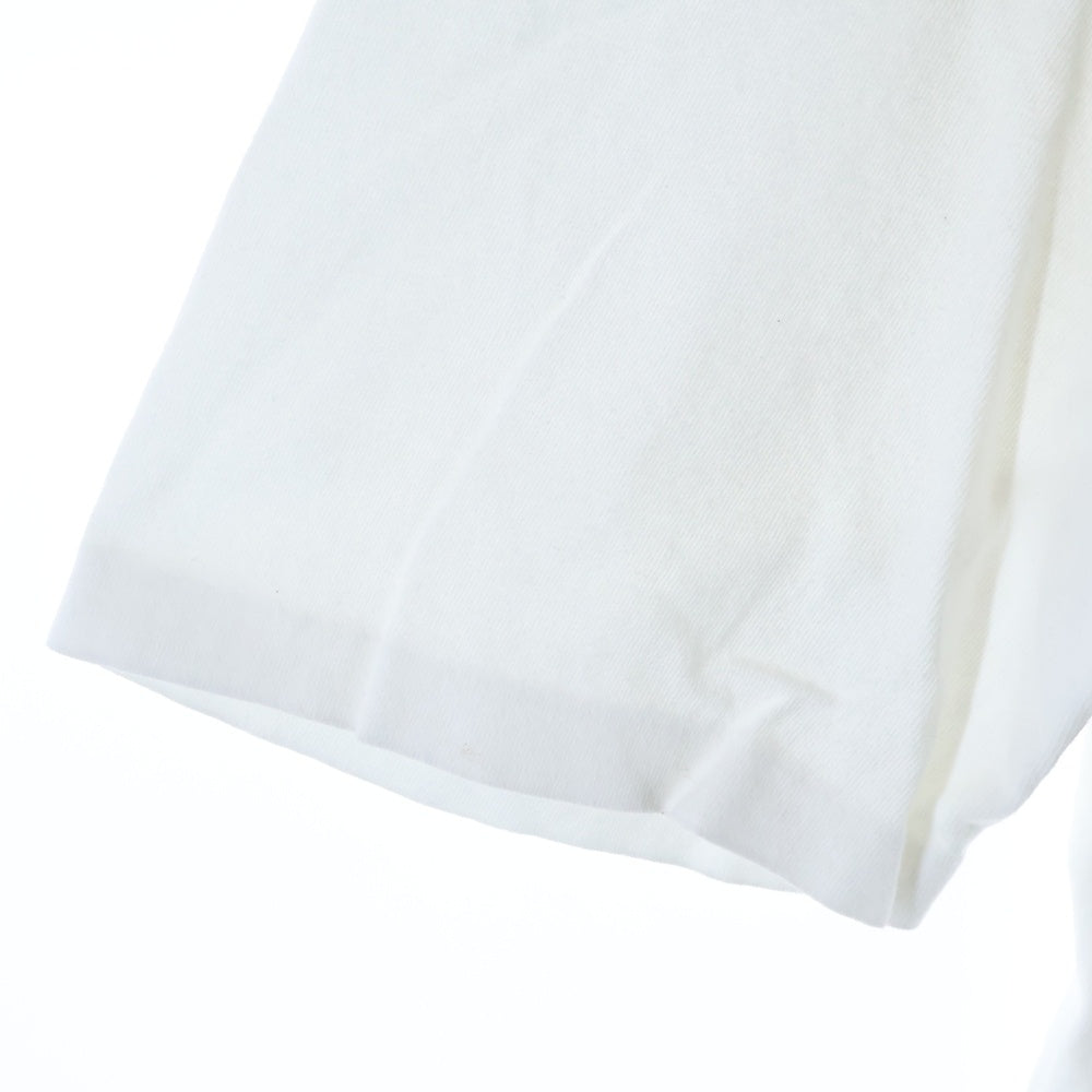 WACKO MARIA(ワコマリア) WASHED HEAVY WEIGHT CREW NECK T-SHIRT (TYPE-1) フロントプリント クルーネック半袖Tシャツ カットソー ホワイト