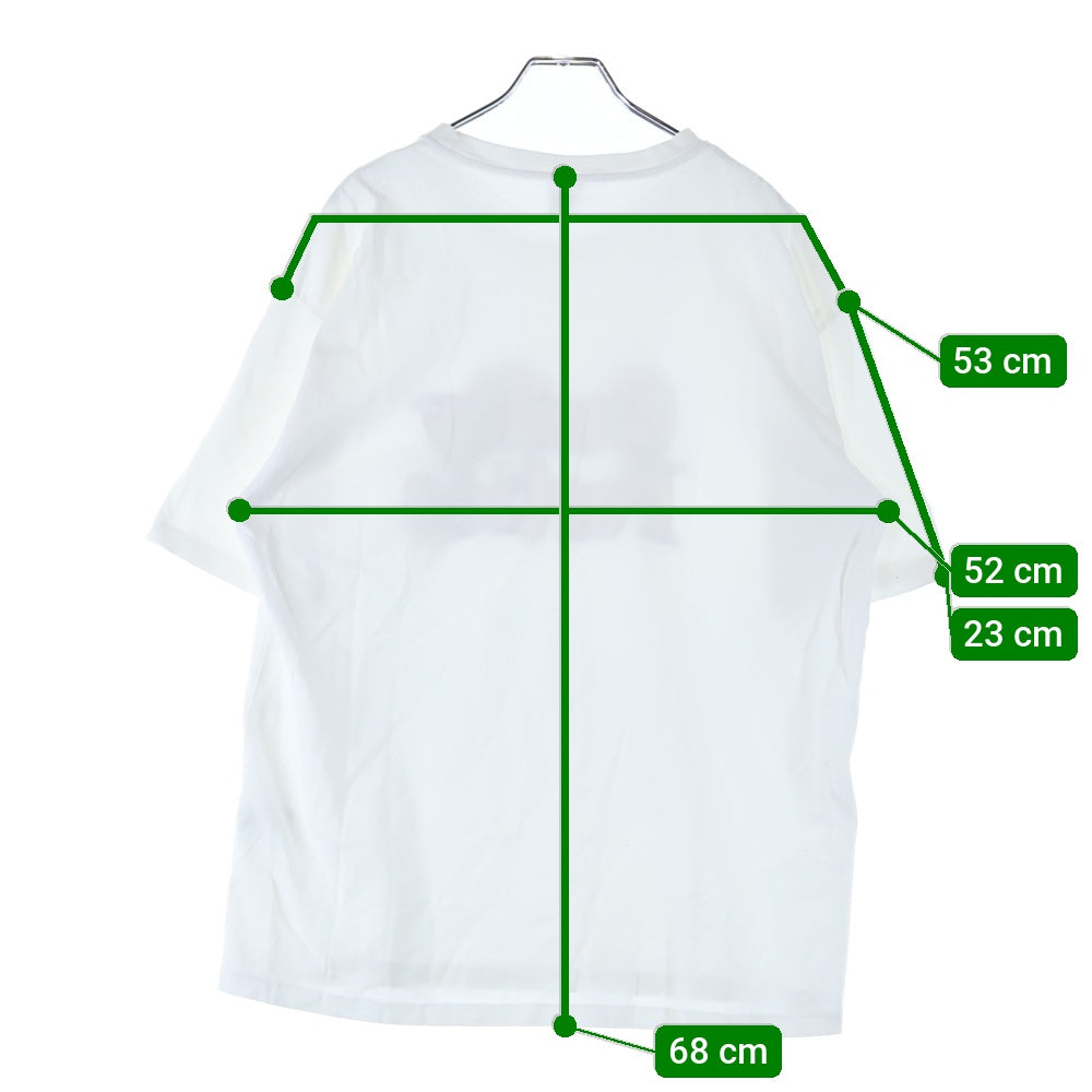 WACKO MARIA(ワコマリア) WASHED HEAVY WEIGHT CREW NECK T-SHIRT (TYPE-1) フロントプリント クルーネック半袖Tシャツ カットソー ホワイト