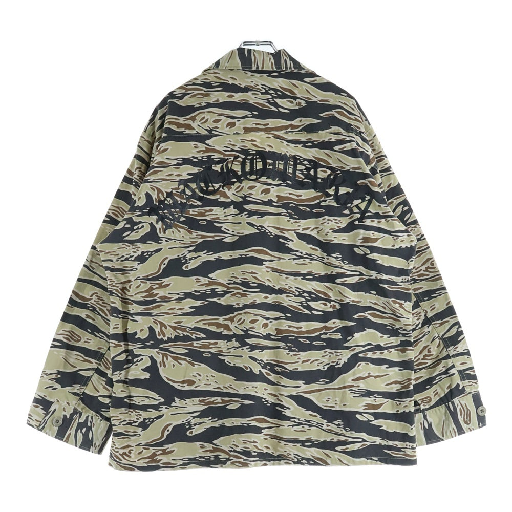 WACKO MARIA(ワコマリア) 25SS Tiger Camo Fatigue Jacket タイガーカモ 迷彩総柄 バックロゴプリント ファティーグ ジャケット カーキ