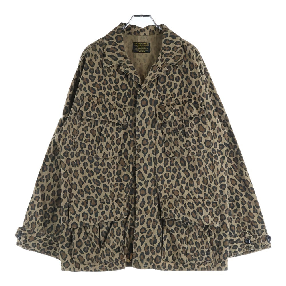 WACKO MARIA(ワコマリア) 24AW leopard Fatigue Jacket レオパード ファティーグ ジャケット ベージュ