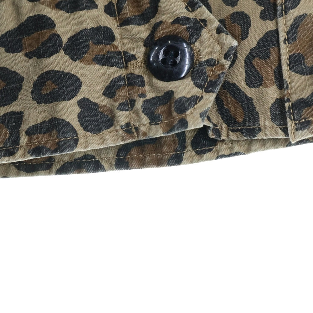 WACKO MARIA(ワコマリア) 24AW leopard Fatigue Jacket レオパード ファティーグ ジャケット ベージュ
