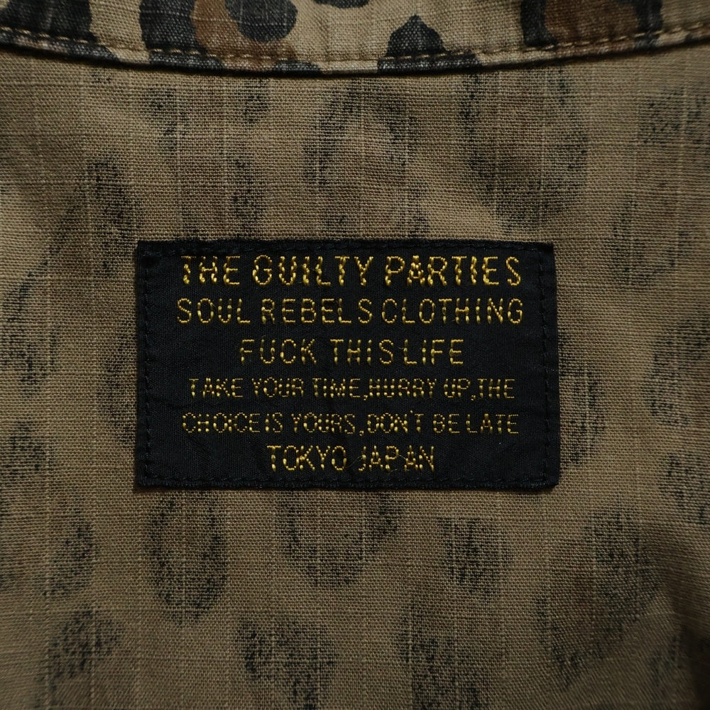 WACKO MARIA(ワコマリア) 24AW leopard Fatigue Jacket レオパード ファティーグ ジャケット ベージュ