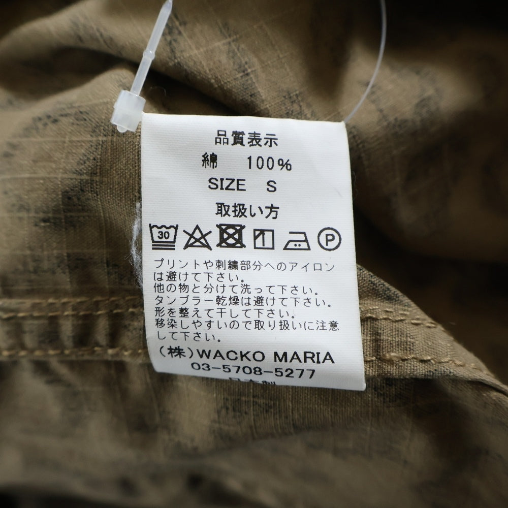 WACKO MARIA(ワコマリア) 24AW leopard Fatigue Jacket レオパード ファティーグ ジャケット ベージュ