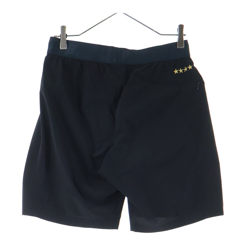 F.C.R.B./F.C.Real Bristol/FCRB(エフシーアールビー/エフシーレアルブリストル) 19SS STRECH LIGHT WEIGHT SHORTS FCRB-190039 ロゴ刺繍ストレッチ ショーツ ハーフパンツ ブラック
