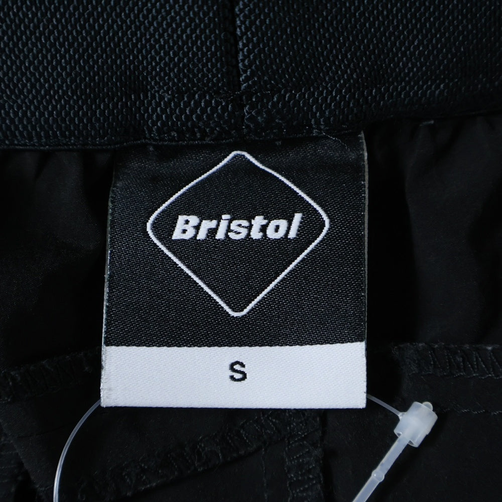 F.C.R.B./F.C.Real Bristol/FCRB(エフシーアールビー/エフシーレアルブリストル) 19SS STRECH LIGHT WEIGHT SHORTS FCRB-190039 ロゴ刺繍ストレッチ ショーツ ハーフパンツ ブラック