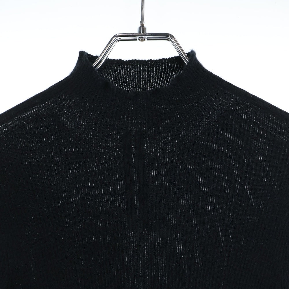 Rick Owens(リックオウエンス) 23AW RIB SWEATER RU02C7638-RIBWS カシミヤ リブニットセーター ブラック