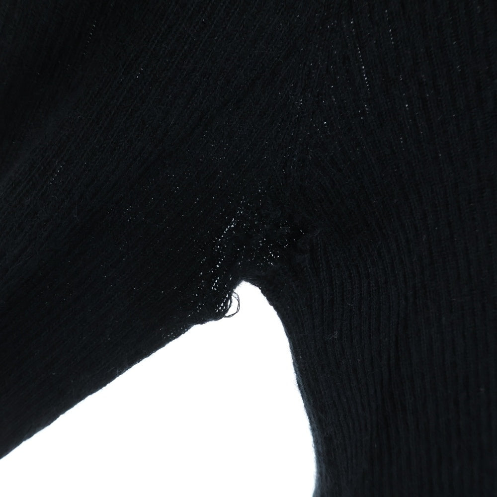 Rick Owens(リックオウエンス) 23AW RIB SWEATER RU02C7638-RIBWS カシミヤ リブニットセーター ブラック