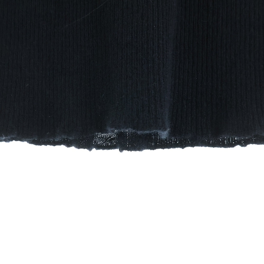 Rick Owens(リックオウエンス) 23AW RIB SWEATER RU02C7638-RIBWS カシミヤ リブニットセーター ブラック