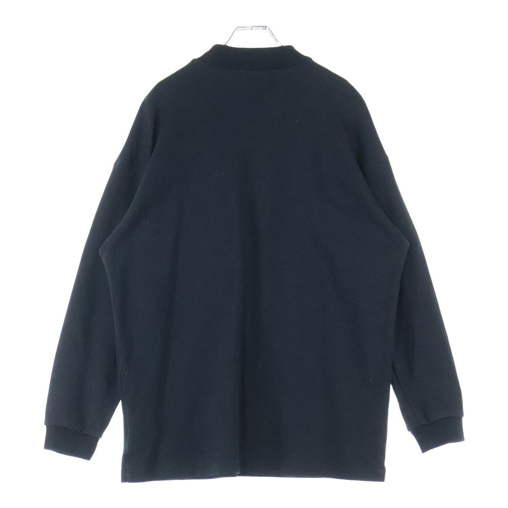 COMME des GARCONS HOMME(コムデギャルソンオム) ポケット モックネックネックスウェットトレーナー ブラック HL-T002