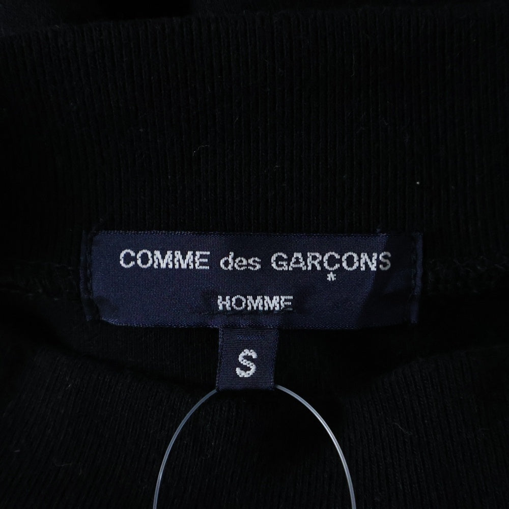 COMME des GARCONS HOMME(コムデギャルソンオム) ポケット モックネックネックスウェットトレーナー ブラック HL-T002