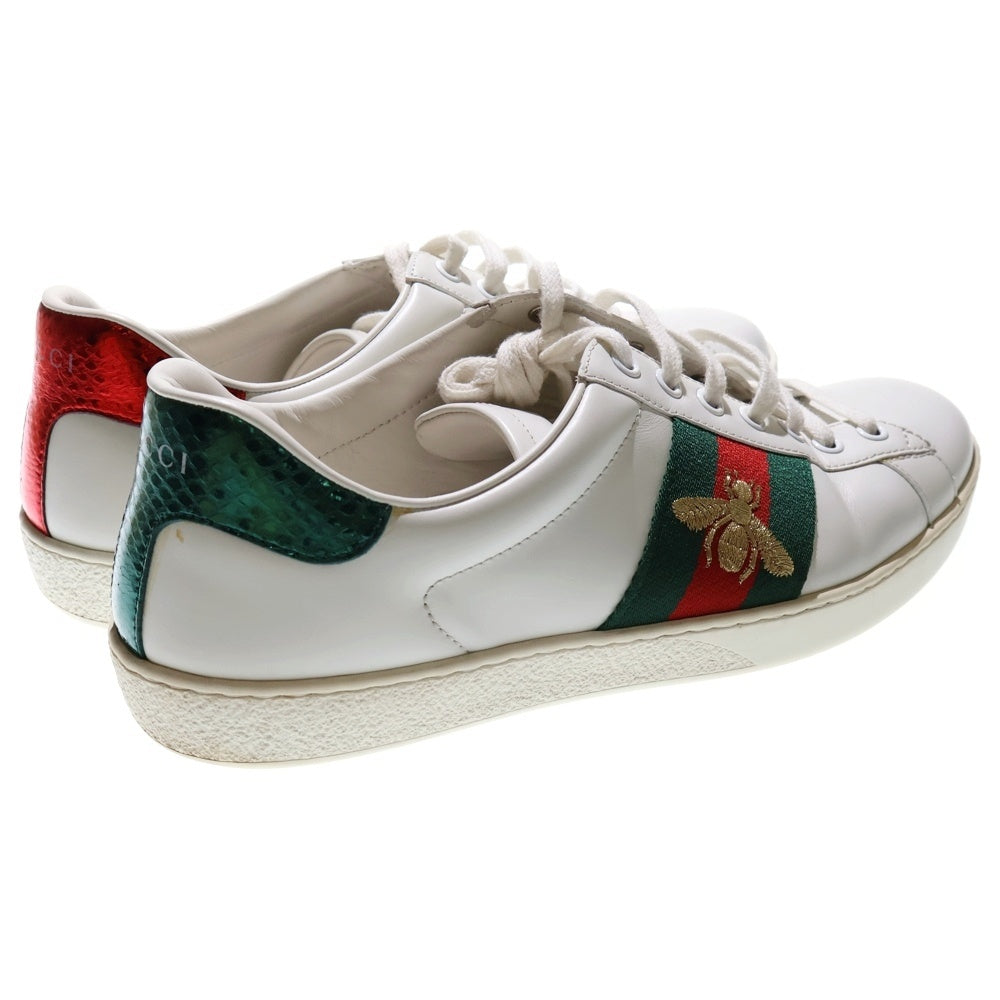 GUCCI(グッチ) シェリーライン BEE 刺繍 ローカットスニーカー 429446 ホワイト