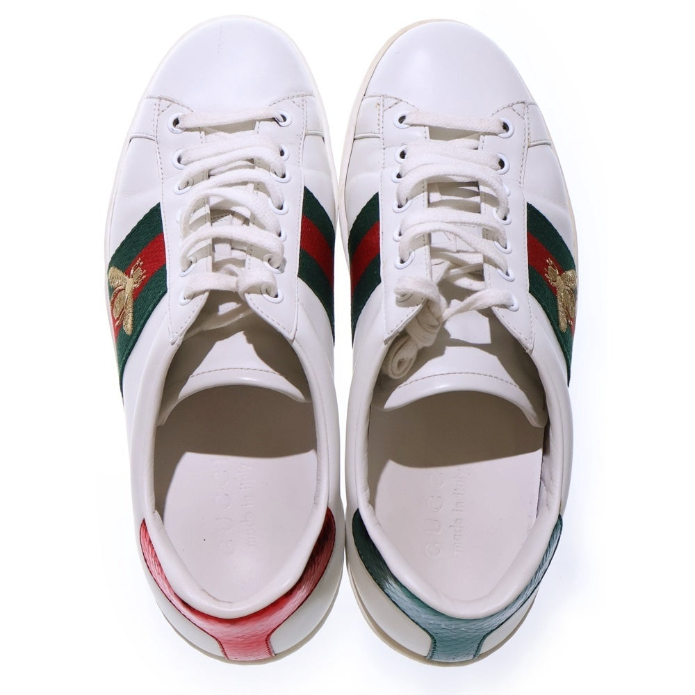 GUCCI(グッチ) シェリーライン BEE 刺繍 ローカットスニーカー 429446 ホワイト