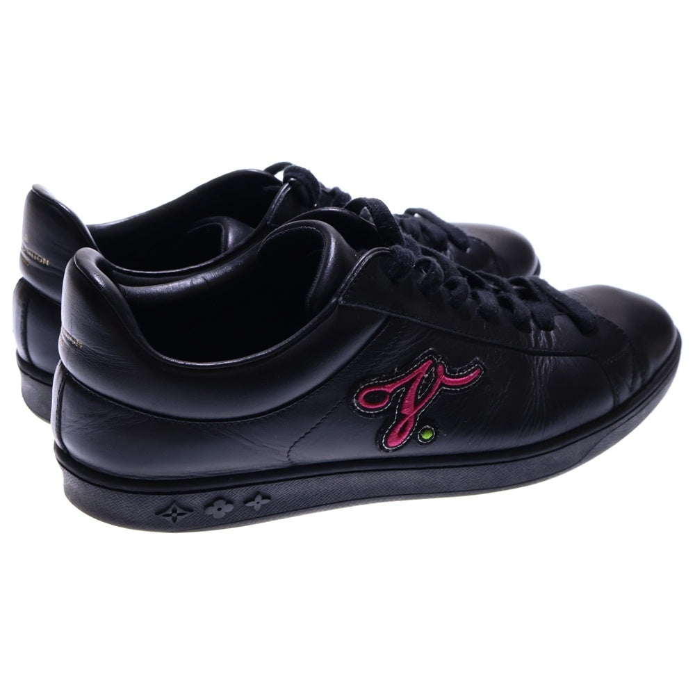 LOUIS VUITTON(ルイヴィトン) ルクセンブルグ サイドロゴデザイン レザー ローカットスニーカー MS1117 ブラック