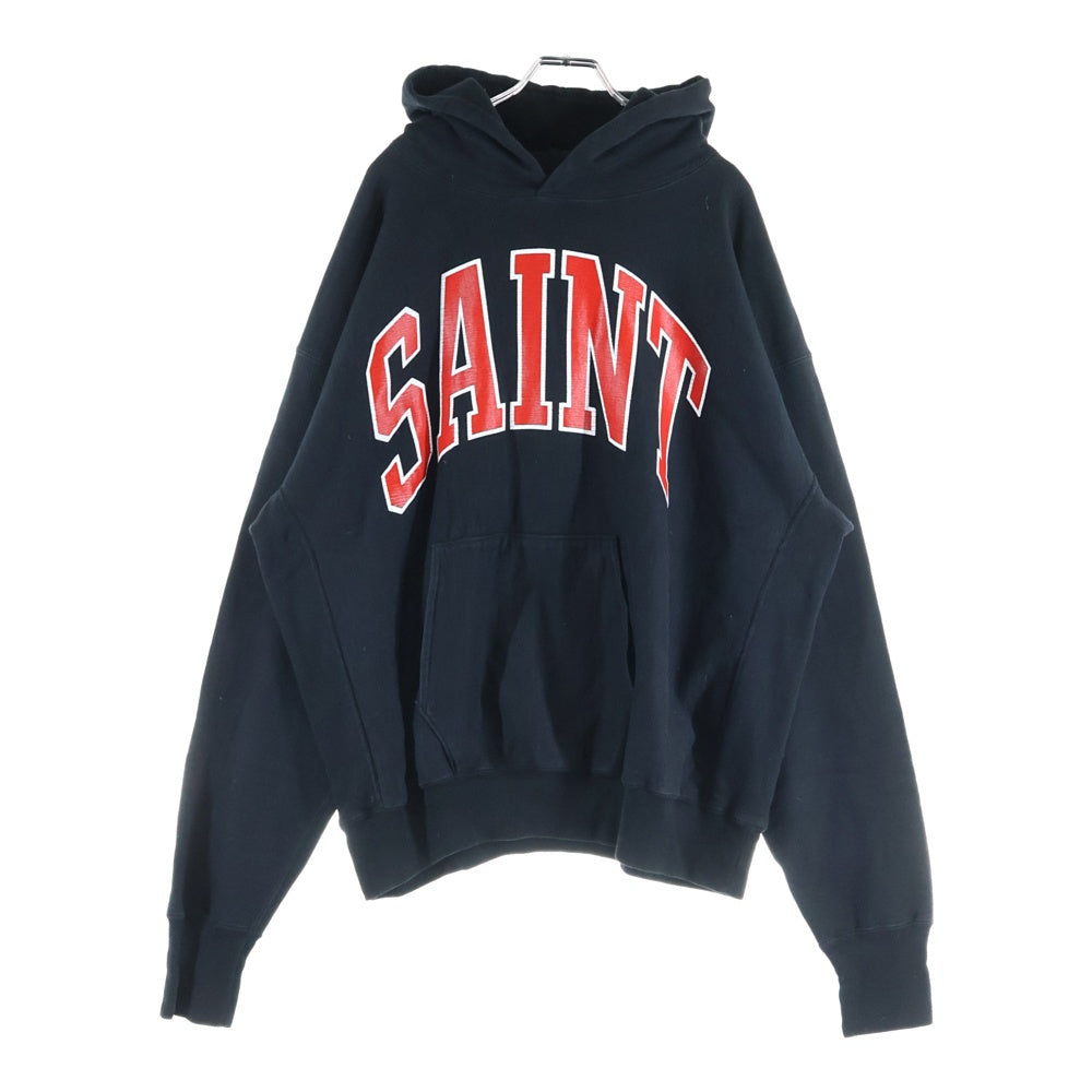 SAINT MICHAEL(セントマイケル) 23AW HOODIE ARCH SAINT SM-A23-0000-030 フーディーアーチセイント スウェット フーディー パーカー ブラック