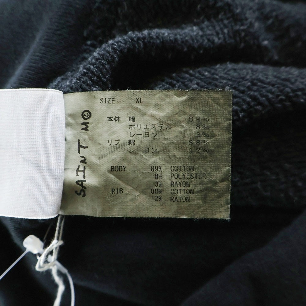 SAINT MICHAEL(セントマイケル) 23AW HOODIE ARCH SAINT SM-A23-0000-030 フーディーアーチセイント スウェット フーディー パーカー ブラック