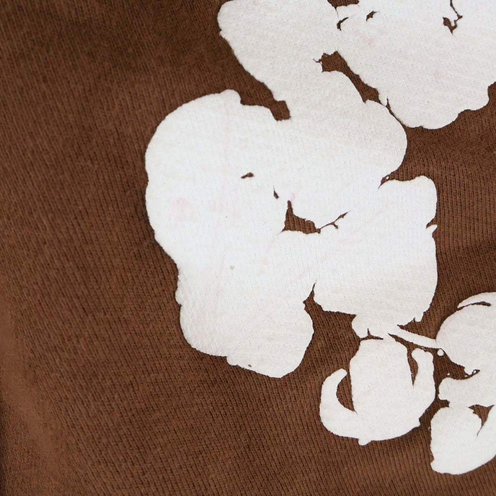 DENIM TEARS(デニムティアーズ) COTTON WREATH SWEAT SHORTS コットン スウェット ショーツ ハーフパンツ 花柄 ブラウン