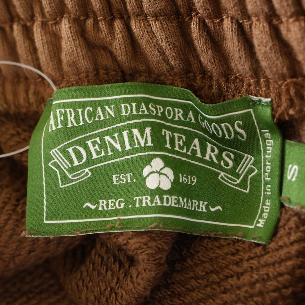 DENIM TEARS(デニムティアーズ) COTTON WREATH SWEAT SHORTS コットン スウェット ショーツ ハーフパンツ 花柄 ブラウン