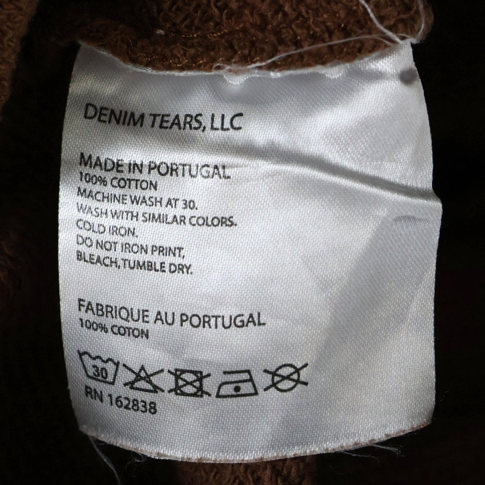 DENIM TEARS(デニムティアーズ) COTTON WREATH SWEAT SHORTS コットン スウェット ショーツ ハーフパンツ 花柄 ブラウン